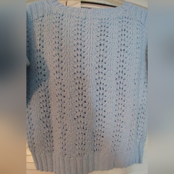 Vintage blue knit sweater - Picture 2 of 3